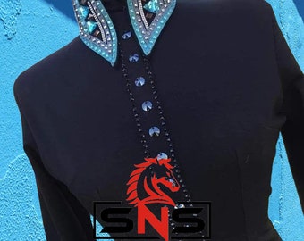 Camisa de riel de rodeo personalizada occidental