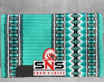 Mint Base Western Show Saddle Pad