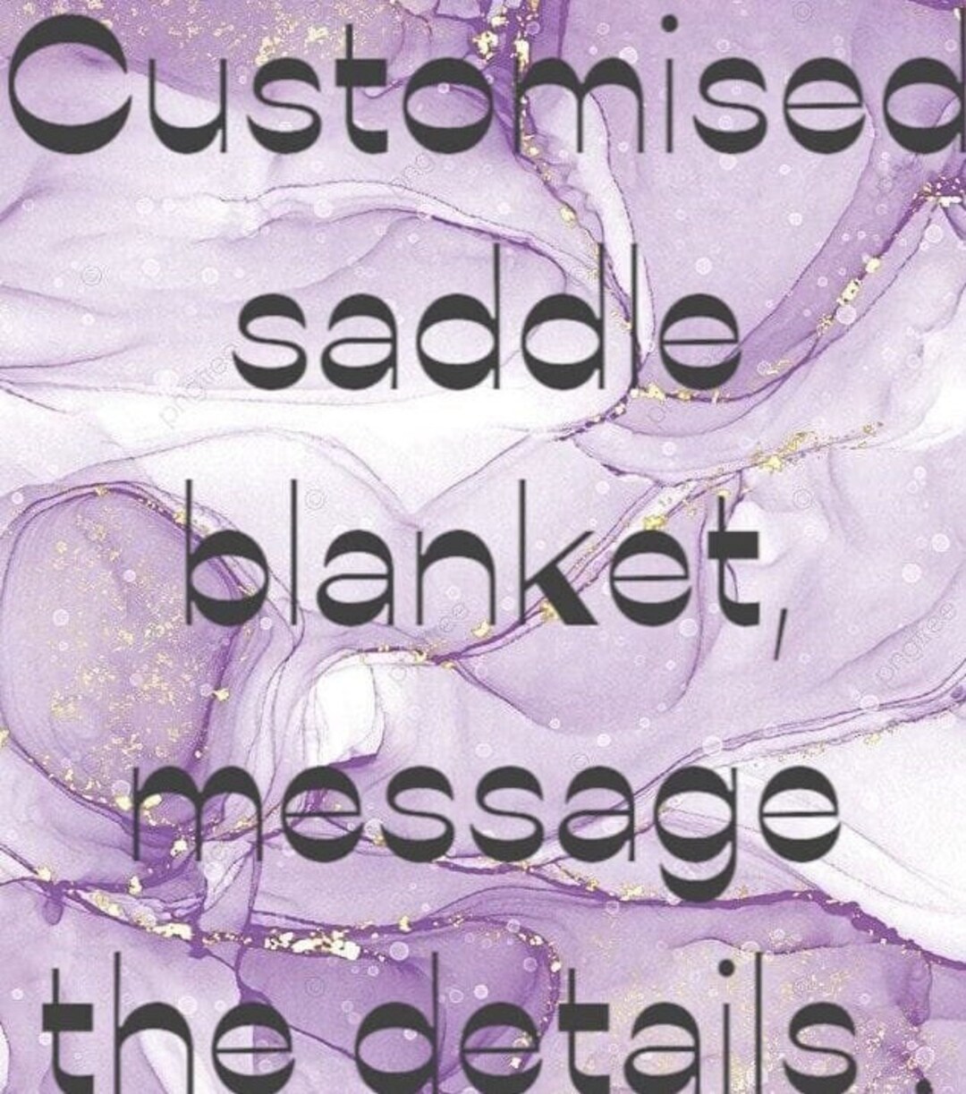 Custom Saddle Blanket Etsy