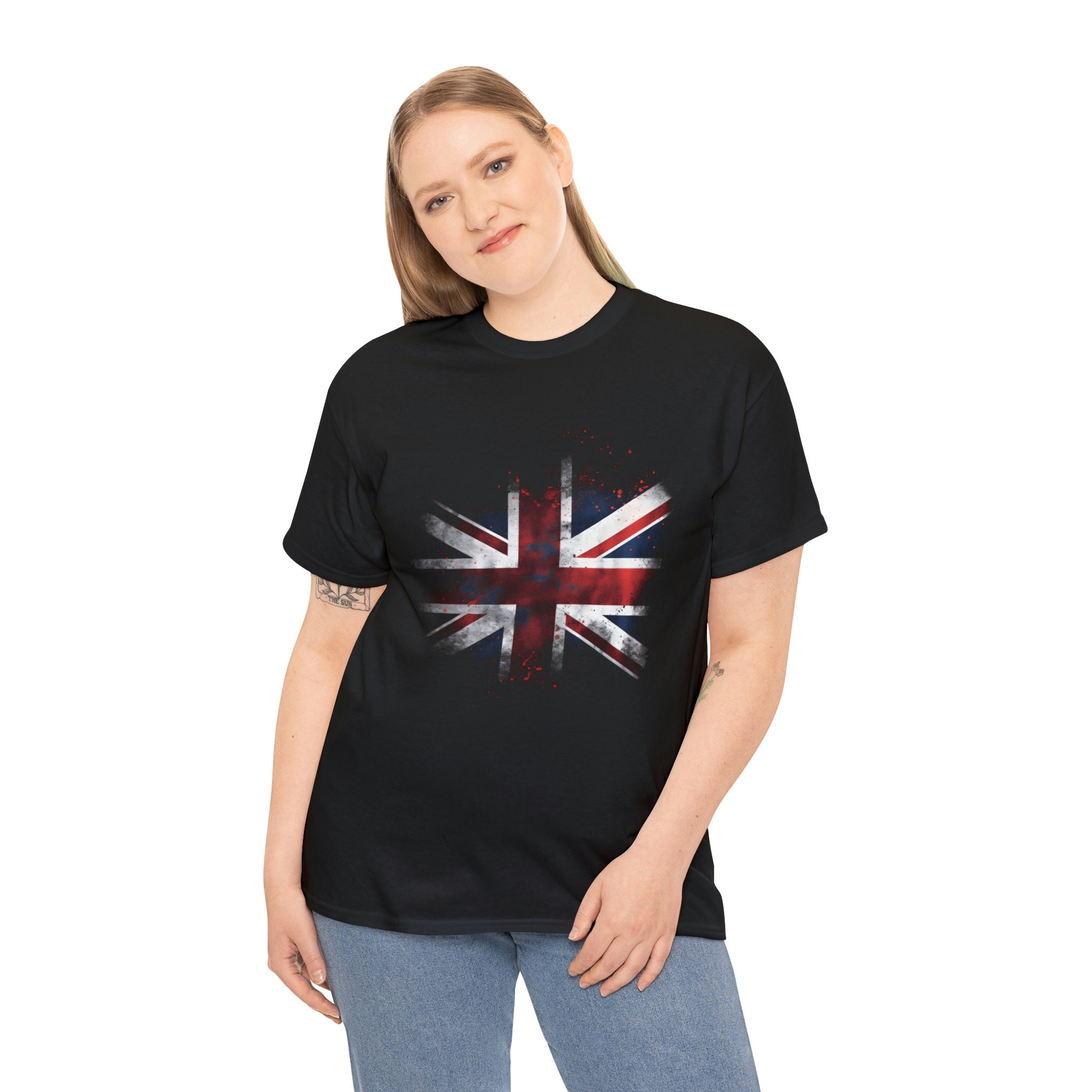 British Flag T-shirt Graphic Tee Classic Tee With Union - Etsy UK