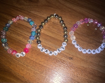 Three-Pack of Taylor Swift-Themed Friendship Bracelets