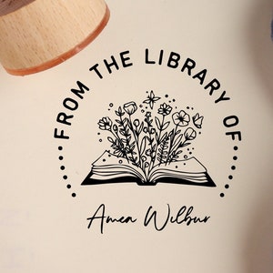 Personalized Library Stamp  Custom Book Stamp – Ladd Stamps