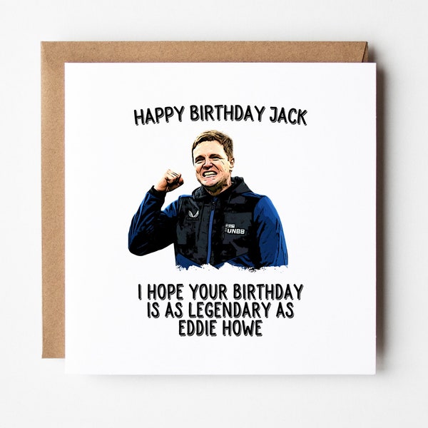 Newcastle Utd Birthday Card Etsy Australia