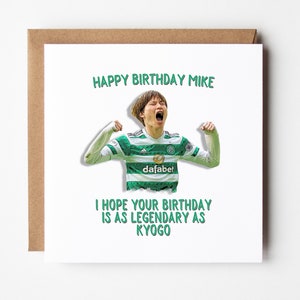 Personalised Celtic Birthday Card NEW 2022/23 SHIRT Celtic 