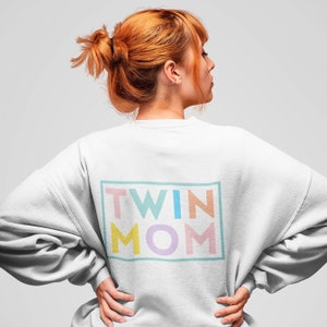 Twin Mom Sweatshirt | Busy Twin Mom | Twin Mama Sweatshirt | Twin Moms Club | Colorful Twin Mom Sweatshirt | Cozy Twin Mom Crewneck