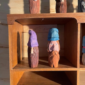 Hand Whittled Wooden Characters