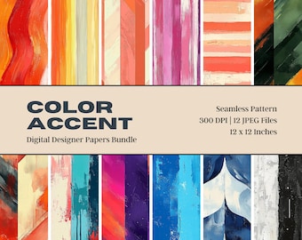 Colorful Oil Paint Texture Digital Paper, Acrylic Pattern (Digital Download)