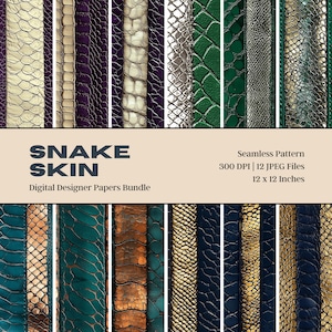 Papier numérique peau de serpent, motifs en cuir, textures de peau de serpent, vecteur de peau de serpent, motif reptile, motif exotique, peau de serpent
