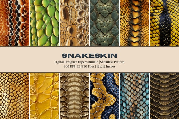 12 Snake Skin Digital Paper, Leather Pattern, Snake Skin 12 Snake Skin Digital Paper, Leather Pattern, Snake Skin