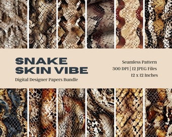 【新品未開封】 POLE SNAKE SKIN 12 Snake Skin Digital Paper, Leather Pattern, Snake Skin