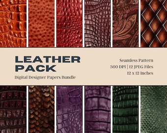 Crocodile Alligator Leather Pattern, Exotic Reptile Print (Digital Download)