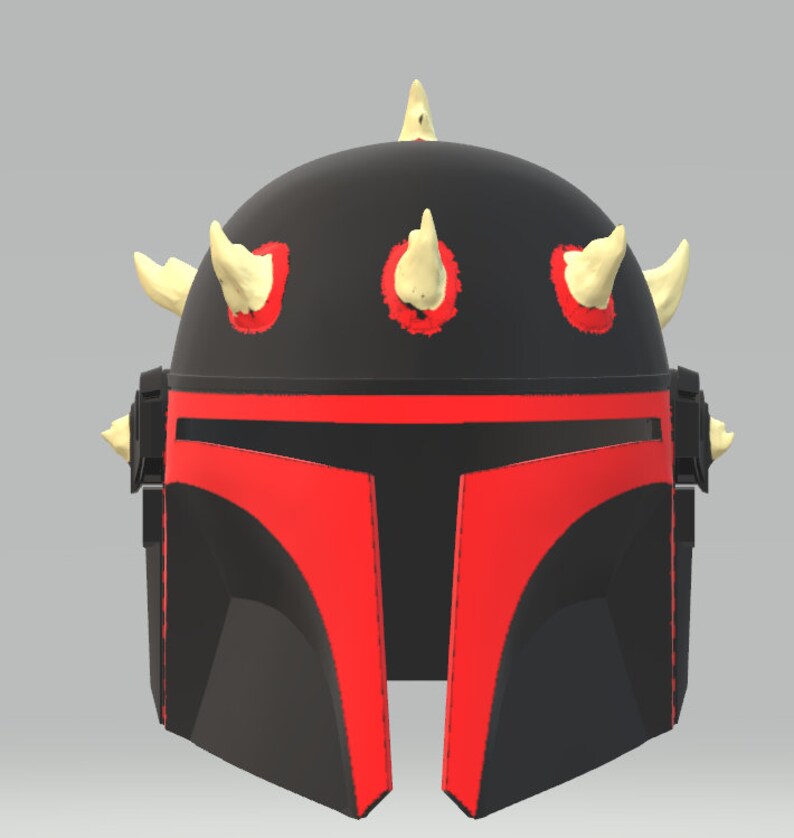 Maul Inspired Mandalorian Helmet STL Etsy