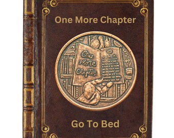 One More Chapter/ Go To Bed/ Decision Maker Coin/ Personalised Gift Box option/ Book Reader/ Children/ Adult/ Gift Coin