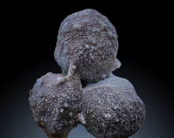 Black & Blue Chalcedony Ball Specimen Natural Mineral Display