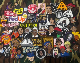 Embroidered Iron-On Patches: Black History Month Figures, Civil Rights Leaders – Individual or Bundle