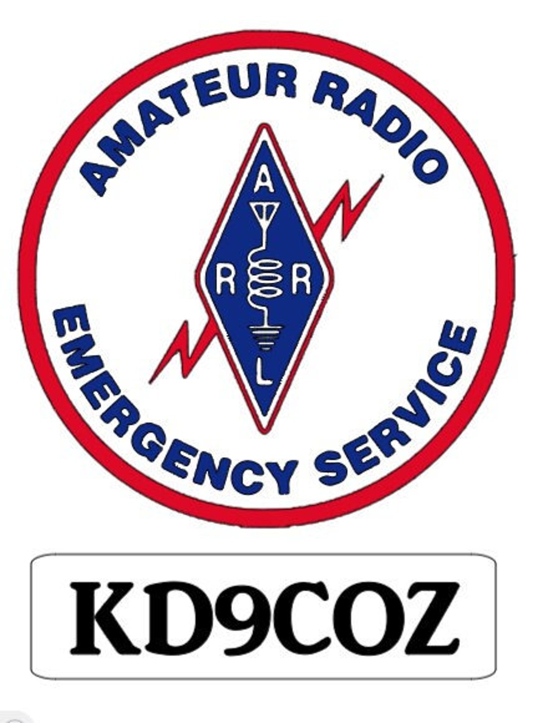 Amateur Radio Emergency Services ARES Personalized Decal