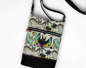 Mothman Compact Crossbody Bag Handmade
