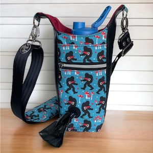Bigfoot Water Bottle Bag with Dog Poop Bag Dispenser (DGH7)