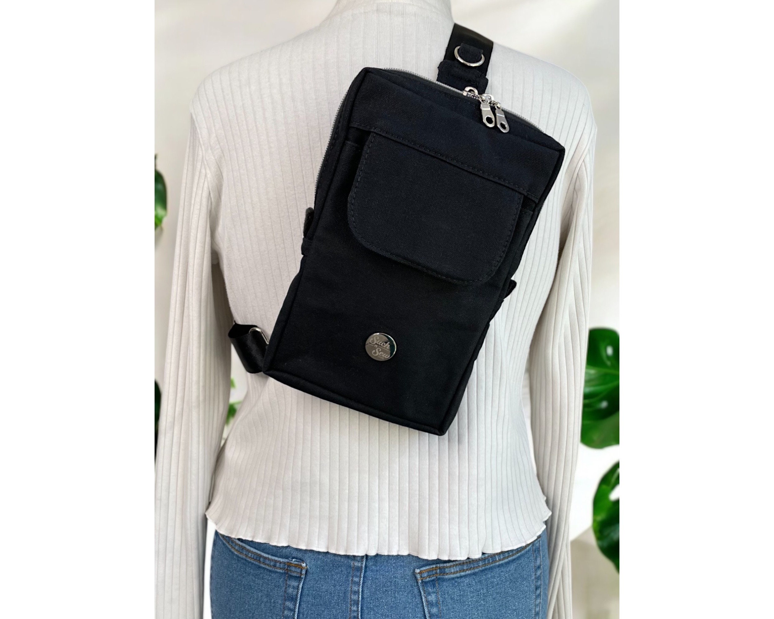 Sac gris en cuir avec bandoulière Ava - Cuirs Ney