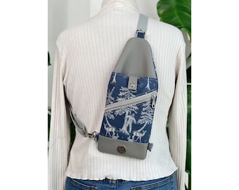 Bolso bandolera Bigfoot delgado y compacto con un amigo extraterrestre (MT1)