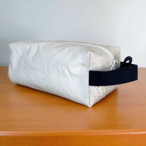 Upcycled Sailcloth Dopp Kit Toiletry Bag — Handmade Travel Ditty Bag for Minimalists (DK1)