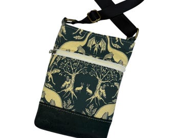 Cryptids Compact Crossbody with Bigfoot, Nessie, Jackalope, and Mothman