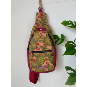 Bolso bandolera de corcho Corky Cactus (SB10)