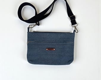 Upcycled Denim Crossbody Bag Purse(SB2)