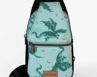 Dragon Sling Bag Crossbody Retro Style