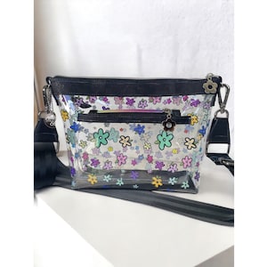 Bolso bandolera transparente para conciertos y partidos (P51)
