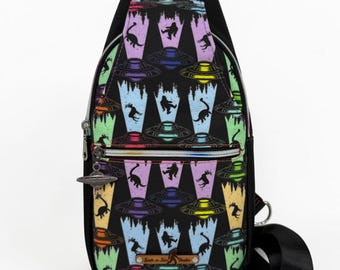 Cryptid Abduction Sling Bag Crossbody Retro Style