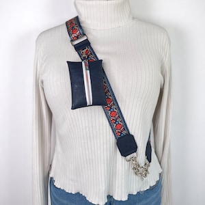 Phone Crossbody Sling Strap with Cork Pouch: Adjustable Purse Strap (PS)