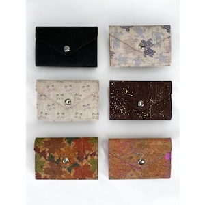 Carteras pequeñas de corcho con forma de acordeón (WA11, WA12, WA13, WA14)