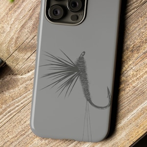 Comparadun Dry Fly Phone Case (iPhone, Pixel, Galaxy) - fishing gear - fly fishing - trout fishing - rainbow trout - brown trout - fly tying