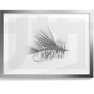 Estimulador - Atado de moscas - Ilustración - impresión de pesca con mosca - pesca - descarga digital - arte de pesca con mosca - arte de pesca - mosca seca - trucha