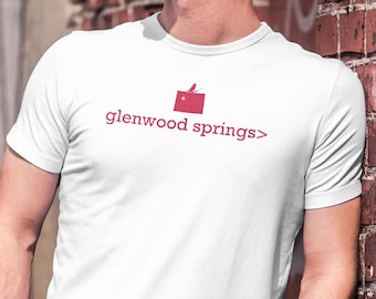 Glenwood Springs Colorado Unisex t-shirt - fly fishing gear - fishing shirt - trout fishing - mayfly - rainbow trout - brown trout - brook