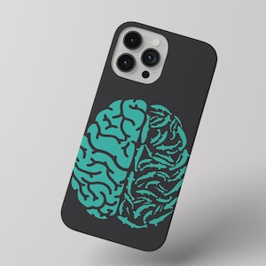 Fisch Gehirn Handyhülle (iPhone, Pixel, Galaxy) - Angelzubehör - Fliegenfischen Kunstwerk - Forelle - Bass - Geschenke für Papa - Vatertag