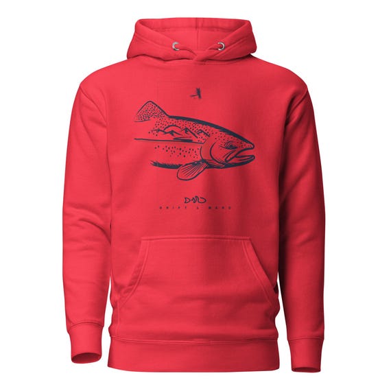 Rainbow Trout Unisex Hoodie Fly Fishing Gear Fishing Hoodie