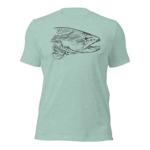 Brown trout shirt, brown trout t shirt, trout shirt, trout t shirt, fishing shirt, fishing t shirt, fly fishing shirt, fly fishing t shirt