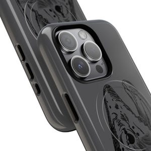 Braune Forelle Magnetische Handyhülle (iPhone) - MagSafe - Angelmaterial - Trockenfliegen - Fluss - Landschaften - Trockenfliegen