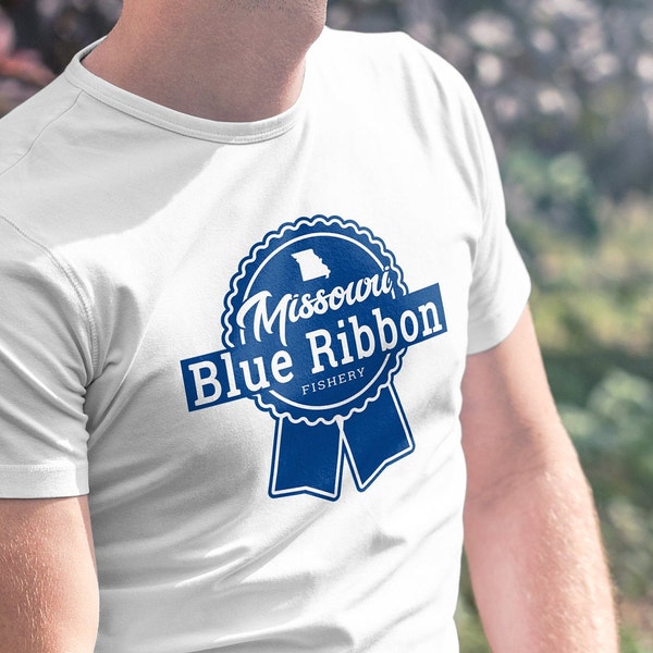 Missouri t-shirt - blue ribbon fishery - fishing shirt - fly fishing t shirt - fishing gear - trout fishing - bass fishing - men's t-shirt