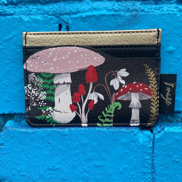Mushroom Forage Card Holder Wallet
