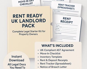 Rent Ready UK Landlord Pack – Kit legale completo per i proprietari di immobili