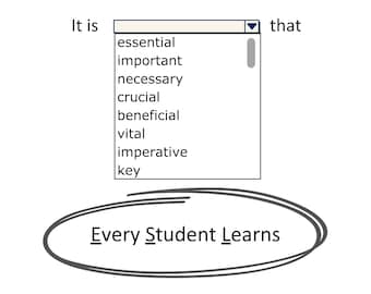 ESL - English as a Second Language Teacher - Every Student Learns SVG