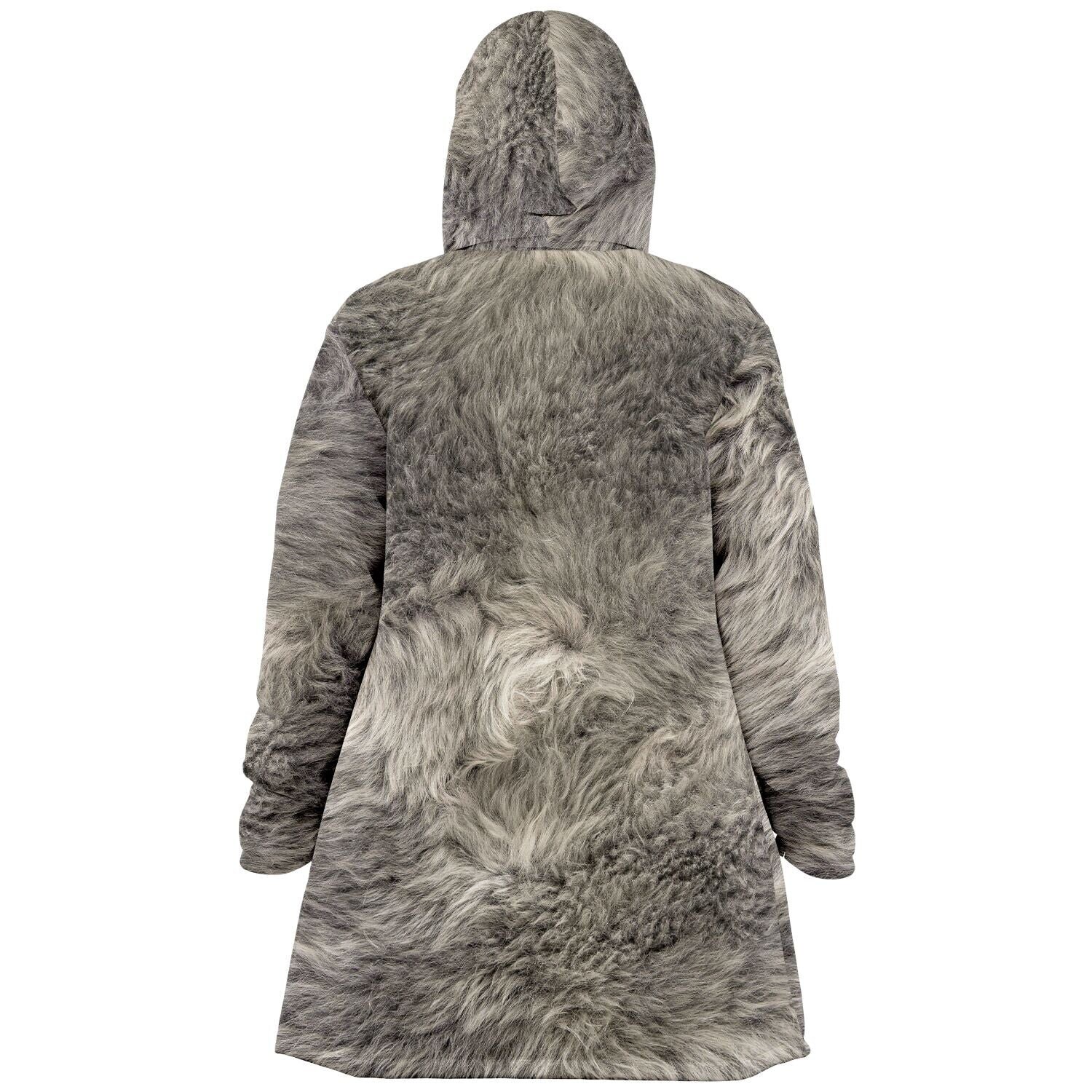 Gray Fax Fur Cloak Blanket Cloak Fleece Cloak Hoodie Cloak Etsy