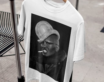 Grace Jones Tshirt van Grace Jones Graphic Tee voor muziekliefhebber van Grace Jones Shirt van Grace Jones Tee van jaren &#39;80 Muziek Tee Cadeau voor vriendin