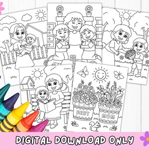 Mothers Day Coloring, Mothers Day Coloring For Kids, Easy Coloring, Mothers Day Printable, Mothers Day Activity, Best Mom Ever Gifts, Best Mom, Mothers Day Card, Kids Coloring, Coloring Pages, Spring Coloring, Easy Printable