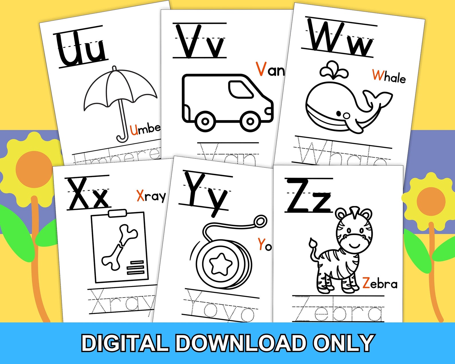 Alphabet Coloring Pages, Preschool Coloring Pages, Preschool Activity