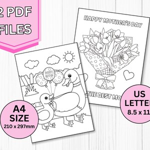 Mothers Day Coloring,  Mothers Day Coloring For Kids, Easy Coloring, Mothers Day Printable, Mothers Day Activity, Best Mom Ever Gifts, Best Mom, Mothers Day Card, Kids Coloring, Coloring Pages, Spring Coloring, Printable,
