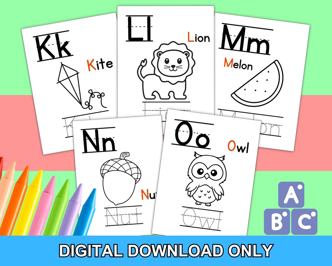 Alphabet Coloring Pages, Preschool Coloring Pages, Preschool Activity